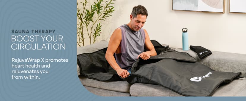 LifePro Infrared Sauna Blanket for Detox & Relaxation – Portable Far Infrared at Home Sauna for Detox, Muscle Tension Release, and Recovery – RejuvaWrap Series with Adjustable Heat Settings