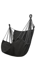 MIZTLI Hammock Chair Swing Indoor Hammock for Bedroom - Max 500 Lbs-Steel Spreader Bar with Anti-Slip Rings-Indoor & Outdoor