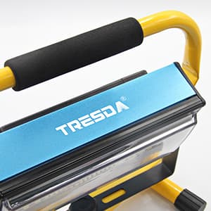 100W COB Rechargeable Work Light, 7000LM Cordless LED Work Lights, Waterproof Portable Flood Light with Stand for Outdoor Camping, Hiking, Garage, Car Repairing, Workshop Job Site Lighting