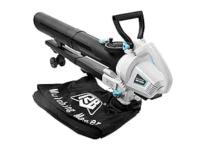 RB 40V 13-Inch Brushless Cordless Lawn Mower with 4.0Ah Lithium Battery & Fast Charger, 2-in-1 Lightweight Mower for Small Yards, Foldable Handle, 5 Cutting Height Adjustments