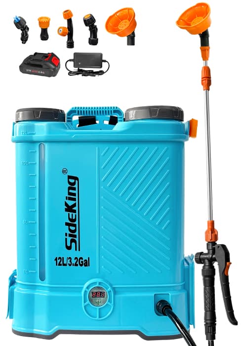 Battery Powered Backpack Sprayer 4 Gallon, 0-100 PSI Adjustable Pressure Sprayer Compatible with Makita 18V Battery, Electric Sprayer with Wand, 5 Nozzles, 2.6Ah Battery&Charger Included