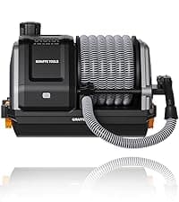 Giraffe Tools Grandfalls Pressure Washer, Max 2900 PSI, 2.2 GPM Electric Wall Mounted Power Washer with 100ft Retractable Pressure Hose, Foam Cannon, 4-Nozzles for Car/Driveways/Patios, Light Silver