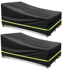 Patio Heater Covers with Reflective Strip,Outdoor Heater Cover Waterproof,Dustproof,Wind-Resistant,Sunlight-Resistant,Snow-Resistant,Black,89.5''x 33.5" Dome x 19.5" Base