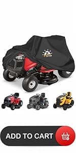 Push Lawn Mower Cover - Walk Behind Lawn Mower Covers Waterproof Heavy Duty, 600D Outdoor Push Mower Cover Universal with Storage Bag for Greenworks, EGO, Craftsman, Husqvarna, Honda and More