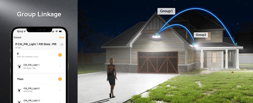 Onforu 100W Smart LED Security Lights Motion Sensor Outdoor 9000LM, 2500K-6500K, WiFi Alexa Flood Light APP Control, Motion Detector with Adjustable 3 Head, IP65 Wall Light for Yard (Black)