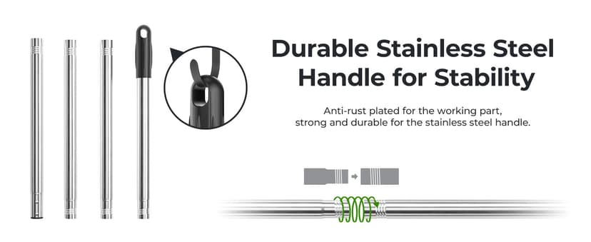 67.3-Inch Sidewalk Manual Lawn Edger, Wheel Rotary Edger, Rotary Shear, Strong 4 Sections Stainless Steel Handle Garden Edger Tool