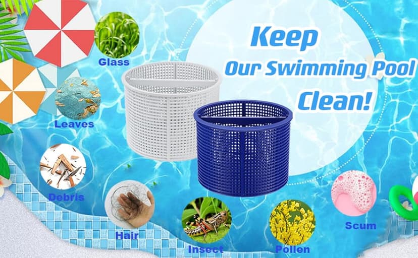 Pool Skimmer Basket Replacement,for Hayward Swimming Pool Skimmer SPX1082CA & Aladdin B-152 Skimmer Models,SP1082 SP1083 SP1084 1085 1086 SP1075 1075T 1076 1077 Skimmers Basket