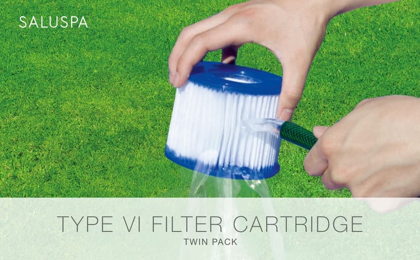 Bestway SaluSpa Filter Cartridge (VI) | Compatible with All SaluSpa Inflatable Hot Tub and Spa Models, 2 Count (Pack of 1)