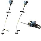 SENIX 4QL 4-Cycle Gas Powered Tiller Cultivator, 46cc Full Crank Engine, 15-Inch Tilling Width, 8-Inch Tilling Depth, Easy Start, Foldable Handles for Compact Storage (TL4QL-L1)