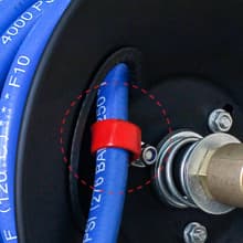 Heavy Duty Power Washer Hose Reel - 50ftx3/8' / 65ftx1/4', M22-14 Fitting, Wall/Trailer/Van Mount, Manual Crank