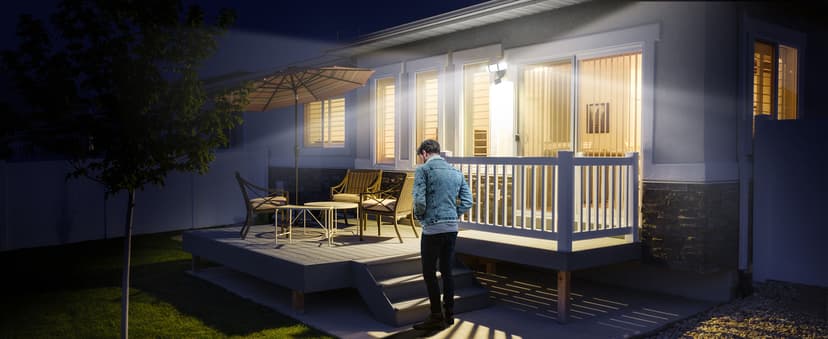 LUTEC 72W 7500LM LED Security Lights Motion Sensor Light Outdoor, 5000K Daylight, IP65 Waterproof, Dusk to Dawn, 3-Head Motion Detected Flood Light for Garage, Yard, Porch(Black)