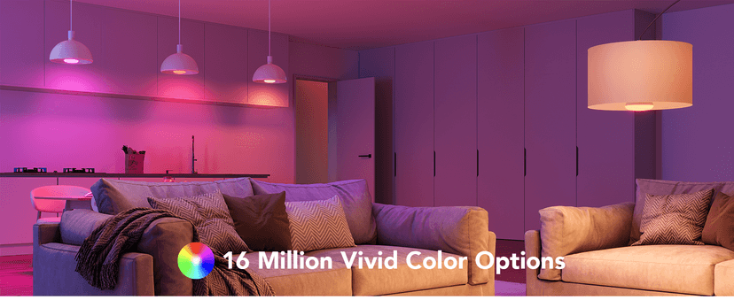 Govee Smart Light Bulbs, 1200 Lumens Dimmable BR30 Bulbs, RGBWW Color Changing Light Bulb, Flood Light Bulbs Work with Alexa, Google Assistant, WiFi & Bluetooth LED Bulbs, Music Sync, 2 Pack