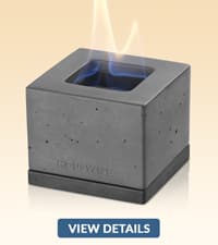 Smokeless Tabletop Fire Pit Outdoor - 8 Inch Mini Fire Pit, Wood Pellet Table Top Firepit, Portable Table Top Pit for Outside Patio, Small Pits Patio Heater Stove, Tabletop Firepit