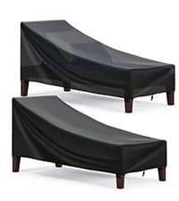 Patio Heater Covers with Reflective Strip,Outdoor Heater Cover Waterproof,Dustproof,Wind-Resistant,Sunlight-Resistant,Snow-Resistant,Black,89.5''x 33.5" Dome x 19.5" Base