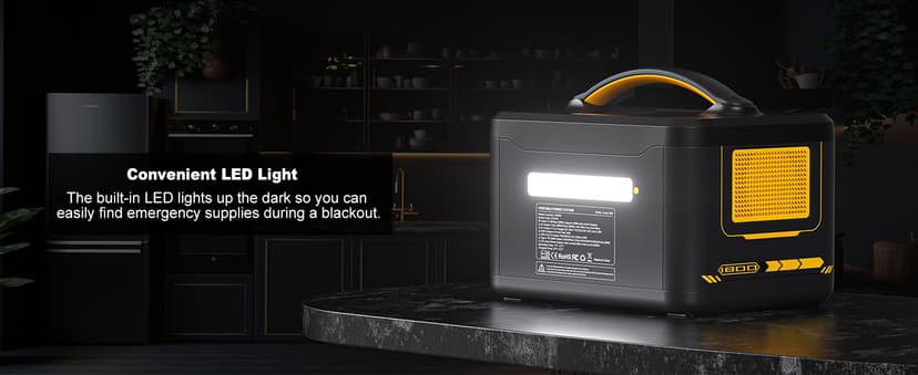 VTOMAN Jump 1800 Portable Power Station 1800W (Peak 3600W), 1548Wh Expandable LiFePO4 Battery Generator with 100W USB-C, 18W USB-C, 12V DC, Jumpstarter, for Power Outages Backup & Outdoor Camping