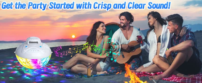 KingSom 3 in 1 Bluetooth Pool Speaker with Pool Fountain Light, 10000mAh Floating Pool Speaker, IP68 Waterproof Hot Tub Speakers, Loud Sound, BT5.4,24H Playtime Rechargeable pool Water Fountain, White