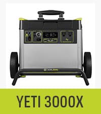 Goal Zero Yeti Portable Power Station - Yeti 6000X w/ 6,071 Watt Hours Battery Capacity, USB Ports, AC Inverter & 2 Ranger 300 Briefcase Solar Panels - Rechargeable Generator for Home, RVs, Work Sites