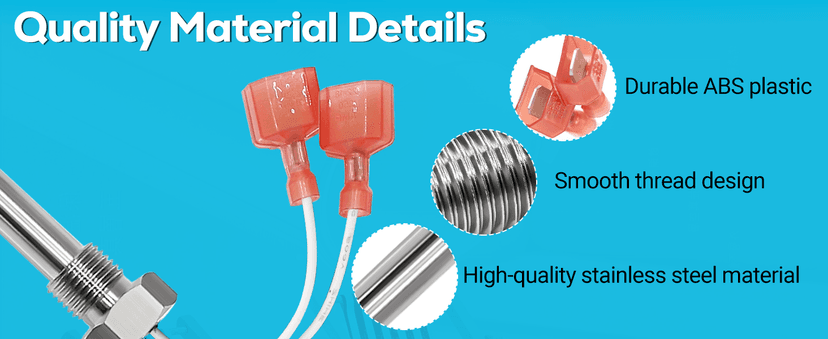 Funmit 42002-0024S Stack Flue Sensor Replacement for Pentair Sta-Rite MasterTemp Max-E-Therm Pool and Spa Heater Electrical System SR200 SR333 SR400