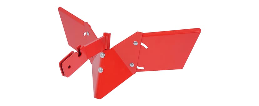 Hiller Furrower Kit for Rear Tine Tiller W/Adjustable Wing Fit for Land Reclamation 3 Kinds Connection Red Steel Replacement for 15683 Hiller-Furrower