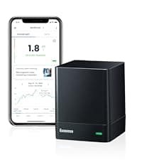 Ecosense EB100 EcoBlu, Home Radon Detector, Capture & Display Results Every 10 Minutes, Short & Long-Term Continuous Monitoring, Easy to Use