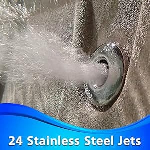 Inland 6 Person Indoor Outdoor Hot Tub, Plug & Play Spa, 24 Jets, LED Lighting System, Insulated Spa Cover, Made in USA, Aqualife by Strong Spas