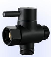 Shower Arm Diverter Valve for Hand Held Showerhead and Fixed Spray Head,G 1/2 3-Way Bathroom Universal Shower System Replacement Part/Brass (Brushed Nickel)