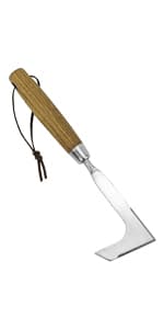 Garden Trowel, Bend-Proof Stainless Steel Hand Trowel, Comfortable Grip Wood Handle Trowel Garden Tool, Large Shovel Head Gardening Trowel for Transplanting Seedlings, Weeding, and Planting