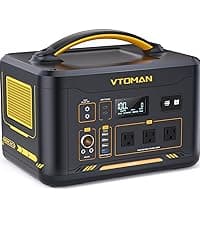 VTOMAN Jump 1800 Portable Power Station 1800W (Peak 3600W), 1548Wh Expandable LiFePO4 Battery Generator with 100W USB-C, 18W USB-C, 12V DC, Jumpstarter, for Power Outages Backup & Outdoor Camping