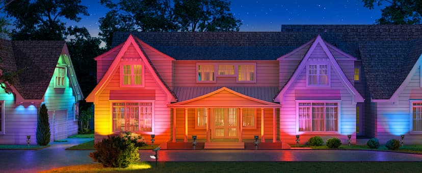 Solar Spotlights Outdoor Waterproof Solar Landscape Lights, Color Changing Solar Powered Garden Lights, Auto On/Off Solar Spot Lights for Outside, Multicolor, 4 Pack, JY2226