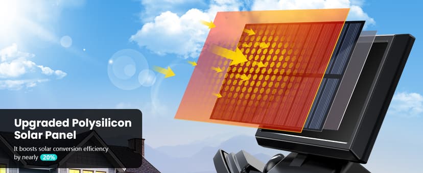 Tuffenough Solar Outdoor Lights 2500LM 210 LED Security Lights with Remote Control,3 Heads Motion Sensor Lights, IP65 Waterproof,270° Wide Angle Flood Wall Lights with 3 Modes(2 Packs)