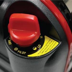 Mr. Heater Portable Buddy Heater MH9BX 4,000-9,000 BTU Indoor-Safe Propane Radiant Heater For Campers, Workshops, Job Sites, Patios & More - Red, Black