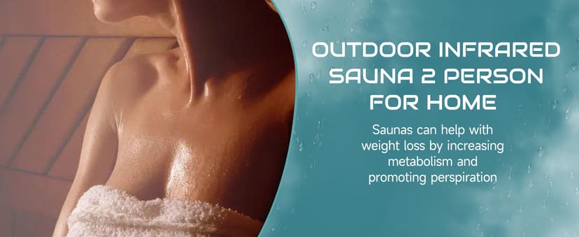 Outdoor Sauna 2 Person Far Infrared Saunas Dry Home Sauna Room Hemlock 1 to 2 Person Wood Sauna 1950W/110V Low EMF with Bluetooth Speaker, Reading Light, Cup Holder and Towel Rack - 47*39*82 IN