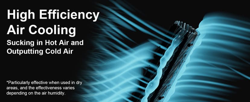 MEPTY 41" Swamp Cooler, 3 in 1 Evaporative Air Cooler with Remote, Portable Cooling Fans that Blow Cold Air with 3 Speeds, 4 Modes, Tower Fan 120° Oscillation Air Conditioner for Bedroom Home Office