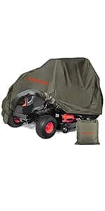Riding Lawn Mower Cover, Eventronic 54“ Riding Lawn Tractor Cover Waterproof Heavy Duty Durable (420D-polyester oxford)