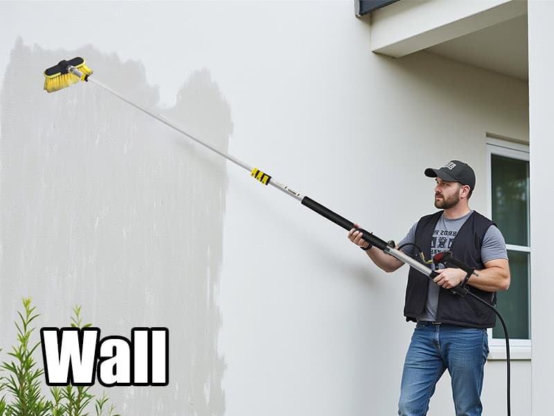 janz Aluminum 24 FT Telescoping Pressure Washer Wand with Pressure Washer Extension Wand,Gutter Cleaner Attachment, 5 Spray Nozzle Tips, 2 Hose Inlet Adapters and Support Harness