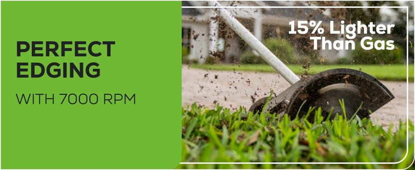 Greenworks 60V 8" Brushless Cordless Edger, 2.0 Ah Battery and Charger Included