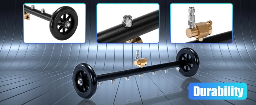 Tool Daily Dual-Function Undercarriage Cleaner, 24 Inch, Water Broom for Pressure Washer with 7 Nozzles, Under Car washer Attachment, 3 Pcs Extension Wand, 4000 PSI