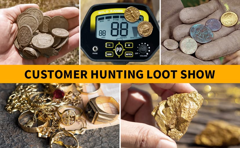 SAKOBS Metal Detector for Adults - High Accuracy Metal Detector with Discrimination Mode & Distinctive Audio Prompt and LCD Display Waterproof Search Coil for Treasure Hunting Beginners Professionals