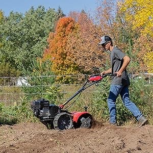 Toro Dual Direction Rear Tine Tiller, 127cc Briggs & Stratton 4-Cycle Engine, Airless Tires, Instant Reverse, Heavy Duty Stamped Steel Tines, Simple Shifting, Model: 58603