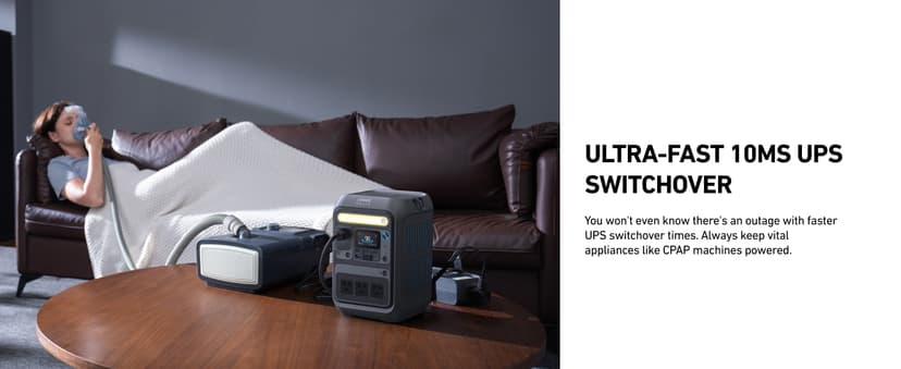 Anker SOLIX C300 Portable Power Station, Outdoor 288Wh LiFePO4 Battery, 300W (600W Surge) Solar Generator, 140W Two-Way Fast Charging, for Camping, Traveling, and Emergencies (Solar Panel Optional)