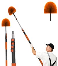 26FT Pole Saw, Telescoping Tree Trimmer with 5-20FT Extension Pole, Manual Branches Pruner for Backyard