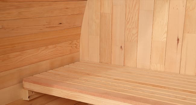 Outdoor Sauna 4 Person, Canadian Hemlock Barrel Sauna with 4.5KW ETL Heater, 220V, Waterproof System, Asphalt Shingles, Rubber Base(0-195℉)