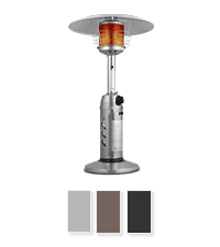 Magshion Portable Tabletop Patio Heater, 11,000 Btu Outdoor Heaters Stainless Steel Outside Gas Heater with Safety Tilt Switch and Burner Screen Guard for Commercial and Residential (Silver)