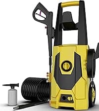 AgiiMan Electric Pressure Washer, 5000PSI Max 3.2GPM Power Washer Electric Powered with 20FT Hose, 4 Nozzles, Foam Cannon, High Pressure Cleaner Machine for Cars, Patios, Driveways, Fences, Navy