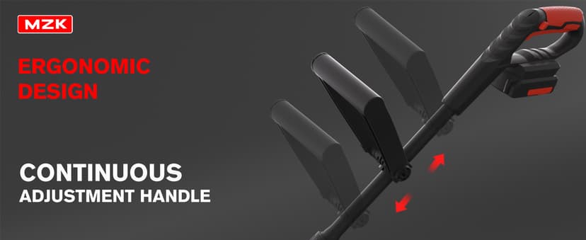 MZK 20V Cordless Tiller Cultivator with 24 Steel Tines,7.8-inch Wide Battery Powered Garden Cultivator, Mini Tiller for Gardening (2AH Battery and Charger Included)