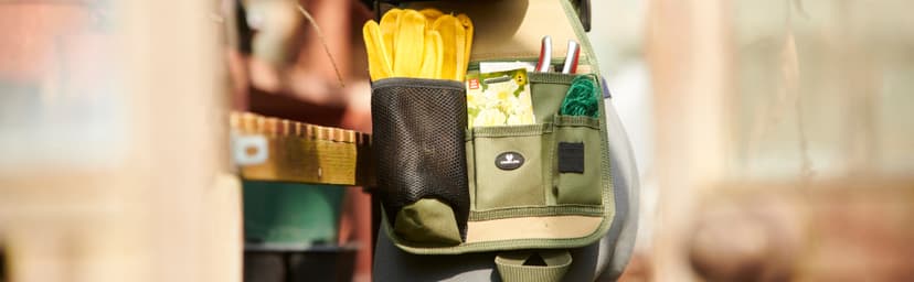 Handy Organizer Garden Tool Pouch - Unisex Utility Belt Apron for Gardening Gifts, Plumbing, Florists, Woodwork, DIY - with Multiple Pockets for Hand Tools & Adjustable Waist Belt Case4Life