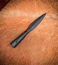 Medieval Spear Head Hand Forged from Carbon Steel Functional Viking Spearhead Combat Battle Ready Armor Hunting Lozenge Throwing Spearhead LARP SCA