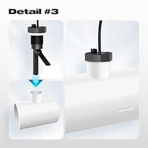 Hayward Flow Switch, GLX-FLO-RP for Hayward Goldline Aquarite Salt System Pool Flow Sensor Suitable Hayward Salt Cell and Chlorine Generator with 15ft Cable Pool Flow Switch