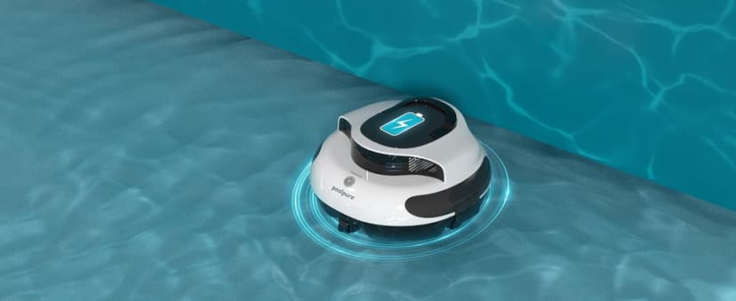 PoolPure Aquaguard SE II 2025 Upgrade Cordless Robotic Pool Cleaner with 120-Min 5000mah Big Battery
