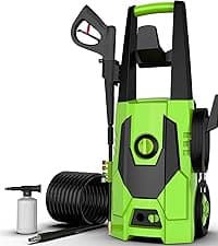 AgiiMan Electric Pressure Washer, 5000PSI Max 3.2GPM Power Washer Electric Powered with 20FT Hose, 4 Nozzles, Foam Cannon, High Pressure Cleaner Machine for Cars, Patios, Driveways, Fences, Navy